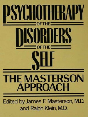 cover image of Psychotherapy of the Disorders of the Self